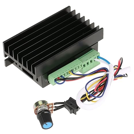Brushless Motor Controller, WS55-220 BLDC Motor, DC 48V 500W CNC Controller, for CNC Machine, Jade Grinding, Vibrating Motor