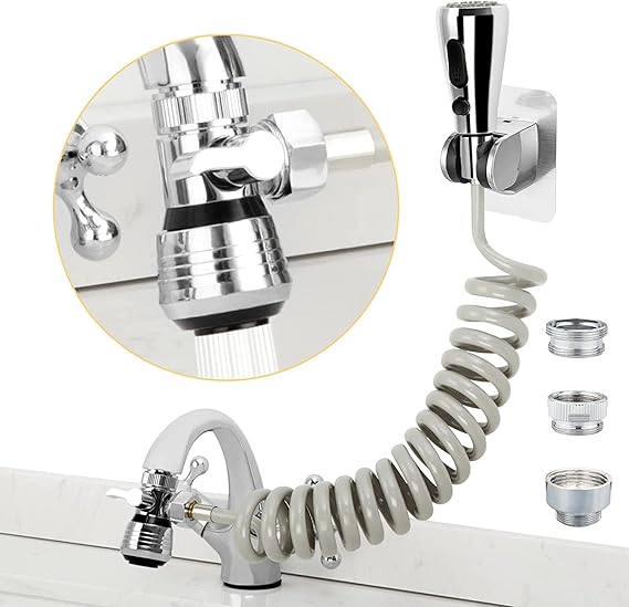 CECEFIN Kitchen Sink Sprayer Hose Attachment for Faucet, 79" Recoil Hose
