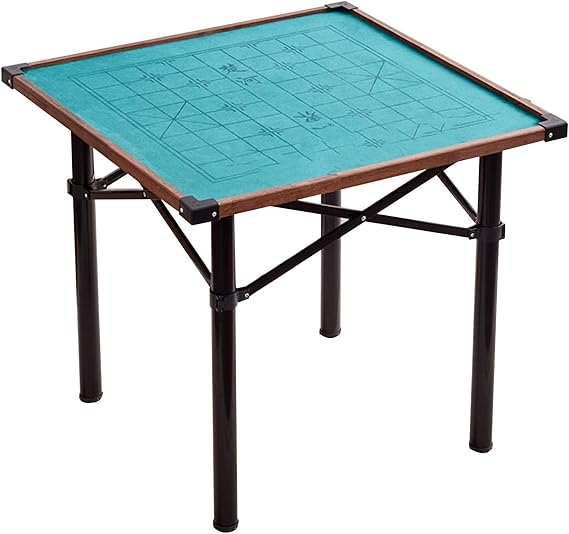 Folding Mahjong Table, Folding Game Table, Dining Table/mahjong Table 2 In 1, Mesa de Domino, 4 Player Domino Card Game Table, Foldable Square Table, for Home Office Bedroom(77cm)