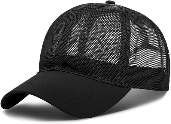 Mesh Baseball Cap for Men Women Summer Trucker Hat Solid Quick-Drying Sports Running Hat