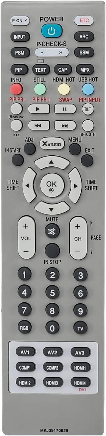 MKJ39170828 Remote Control for LG LCD LED Service TV, Factory SVC REMOCON REFORM Change Area Controller
