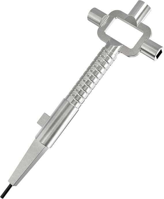 Multipick Universal Key [Made in Germany] Construction Key – Architect Key – Construction Site Key – Universal Key – Building Bone Janitors – Construction Key Set – Cylinder Measuring Gauge