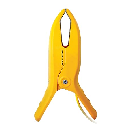 Fieldpiece TC48 Large Pipe Clamp Thermocouple, Type K HVAC Temperature Clamp Probe for 3/4 to 4-1/8 Pipes, Rapid Rail Sensor for Commercial Refrigeration & HVAC Systems