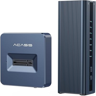 Dual-Bay Offline Duplicator M.2 NVMe SSD Cloner with Cooling Fan &Single-Bay USB C to NVME Docking Station, USB C to M.2 Cloner, Hard Drives Enclosure for NVMe M.2 SSD Pcle Size 2230224222602280