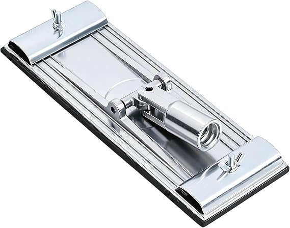 No-flip Pole Sander Head for Drywall Featuring Quick Release Clips, Universal Coarse Thread and Male Threaded Design for Wall and Ceiling Sanding, Head Only