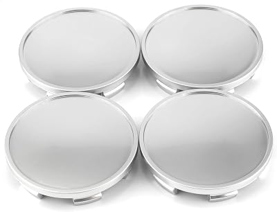RTRHINOTUNING 4PCS 65mm Wheel Center Caps Compatible with 2001-2004 Mustang 2002-2004 Focus 2010-2014 F150 Rim, OD: 2.56 65 mm ID: 2.32 59 mm Rim Center Caps Silver