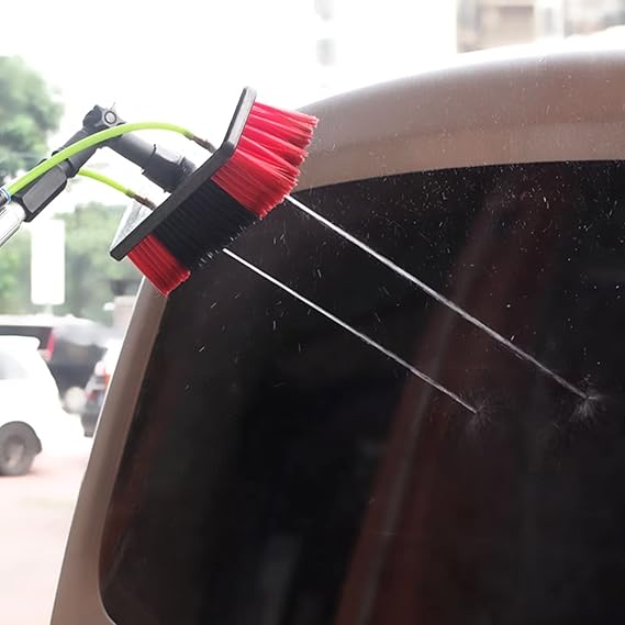 40ft Window Cleaning Pole, Water Fed Telescopic Brush, Water/Hose Fed Pole, Cleaning Photovoltaic and Solar Panels / 12m Rod / 30cm Brush Head