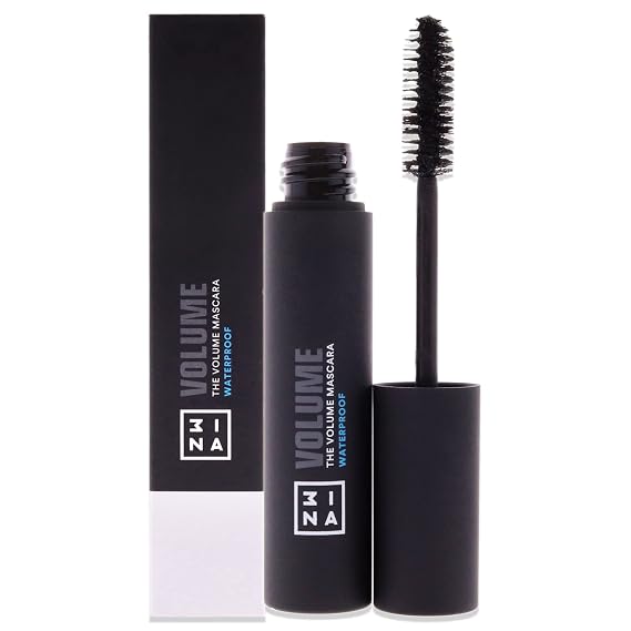 3INA MAKEUP - Vegan - Cruelty Free - The Volume Mascara Waterproof 900 - Black - Volumizing & Curling Effect - Longwearing Waterproof Formula