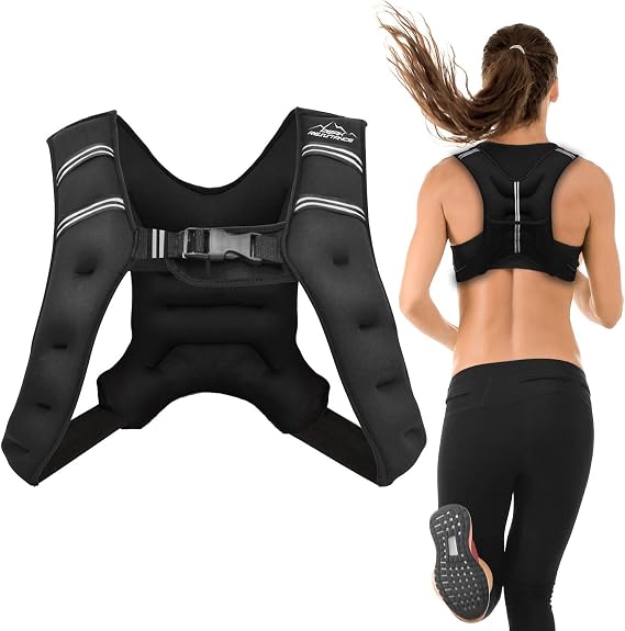 "Aduro Sport Weighted Vest Workout Equipment, 4lbs/6lbs/12lbs/20lbs/25lbs/30lbs Body Weight Vest for Men, Women, Kids"
