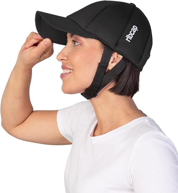 Ribcap Baseball Cap | Black | Soft Protective Helmet for Epilepsy & Falls