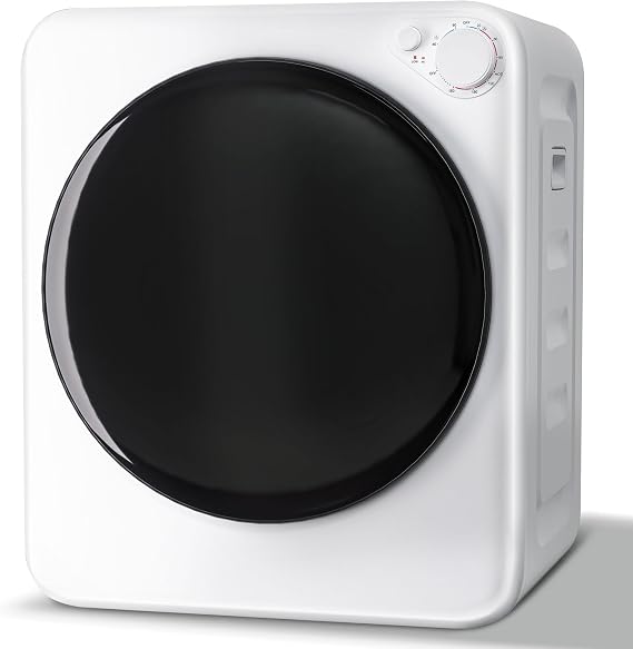 1.8 Cu.Ft Portable Clothes Dryer, 5 Drying Modes & Control Knob