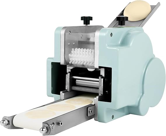 Electric Dumpling Wrapper Roller, 140W Automatic Wonton Dough Processing Maker Machine Pastry Sheet Presser Commercial Dumpling Wrapper Maker Machine 50-60 Pcs/min for Homemade Dumplings Wontons Buns