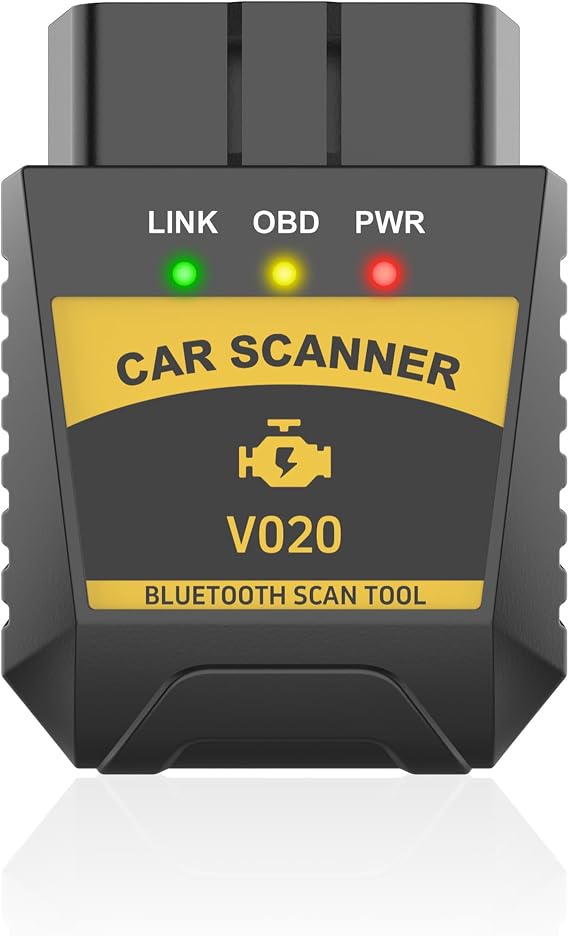 SCUARI Fixed Car Diagnostic Scanner,OBD2 Scanner Bluetooth,Car Accessories,Clear/Reset Vehicle Engine Error Code Reader Diagnostic Tool,Auto Diagnostic Scan Tool,Suitable for iPhone iOS Android