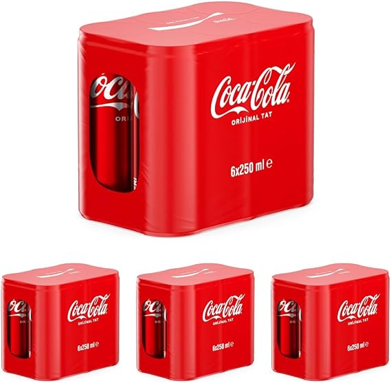 Coca-Cola Orijinal Tat Kutu 6x250 ml (4 paketi)
