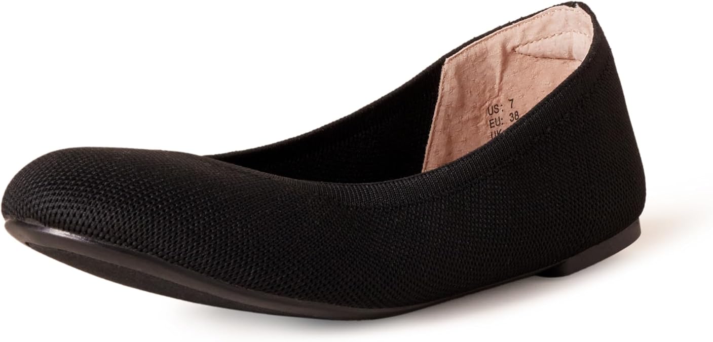 Amazon Essentials Women's Knit Mesh Ballet Flat