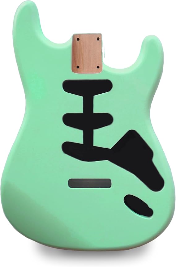 Stratocaster Guitar Body SSS - Seafoam Green Nitro Satin - 2 Piece American Alder