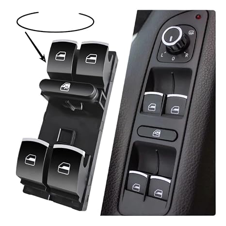 5ND959857 Fit for VW Fit for Seat Leon MK2 Fabio Power Window Master Switch Control Button