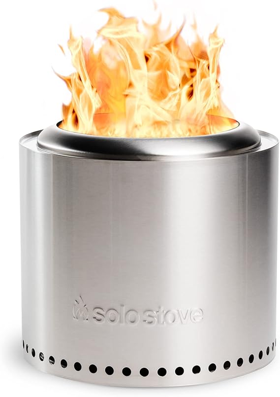 Solo Stove Ranger 2.0, 15 Inch Smokeless Fire Pit Portable Stainless Steel Outdoor Fireplace with Carry Case - Lightweight Fireplace, Removable Ash Pan, Ideal for 2-4 People, 15lbs