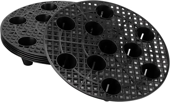 8 PCS 13.8 Inch Plant Level Pot Elevator, Heavy Duty Plant Stands | Plant Saucer Riser for Indoor Plant Flower Pot Grow Drainage, Plant Pot Saucer for Prevent Rot and Damage on Patio & Deck