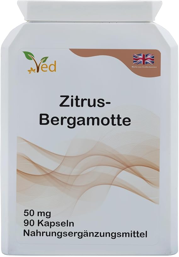 Ved Citrus Bergamot, Organic Citrus Bergamot Extract,500mg, 90 Vegan Capsules(3 Months Supply)
