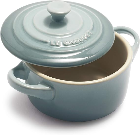 Le Creuset Signature Petite Cocotte, 8 oz, Sea Salt