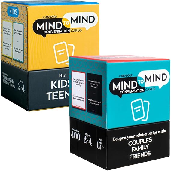 Joyadora Conversation for Couples, Family, Friends, Kids and Teens. 2 Pack
