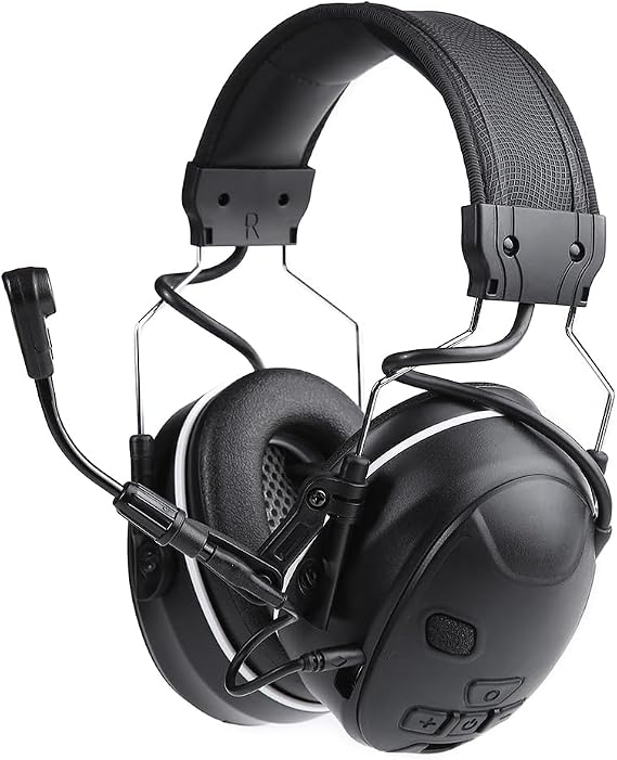 EARMOR Bluetooth Over Ear Headphones for Shooting Ear Protection, Electronic Ear Protection for Shooting, NRR 24dB Noise Reduction Headphones