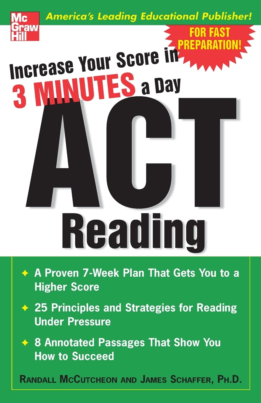 Increase Your Score In 3 Minutes A Day: ACT Reading 1st Edition