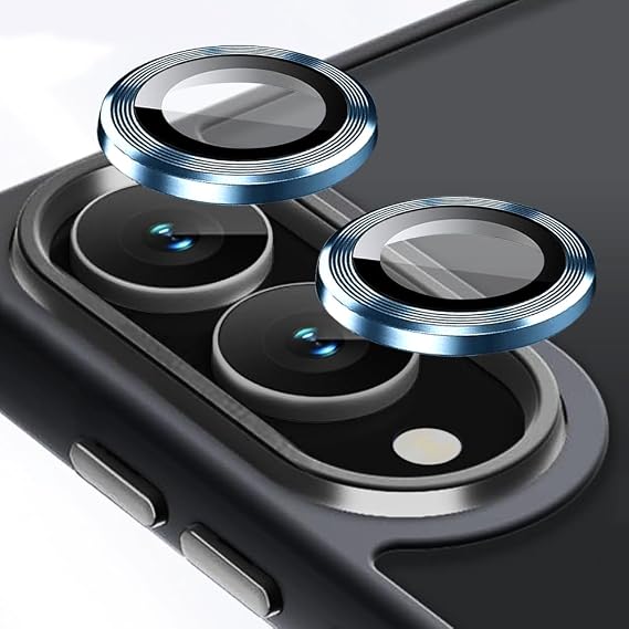 Phone Camera Lens Protector compatible with Samsung Galaxy S25 Edge [1 Set ], Individual Lens Protectors, Scratch-Resistant Ultra-Thin Tempered Glass with Aluminum Edging, 25Edge S25Edge 5G [Case Friendly] (Blue, Galaxy S25 Edge)
