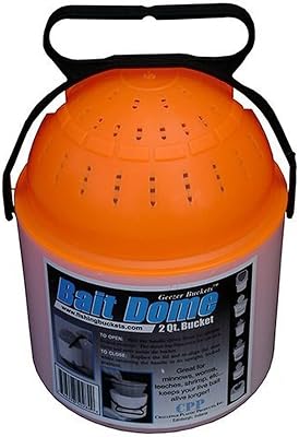 Challenge 50284 2 Quart Bait Dome, Whiteblue
