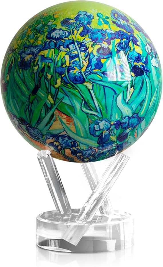 MOVA Self Rotating Globe, Van Gogh Irises Classic (4.5")