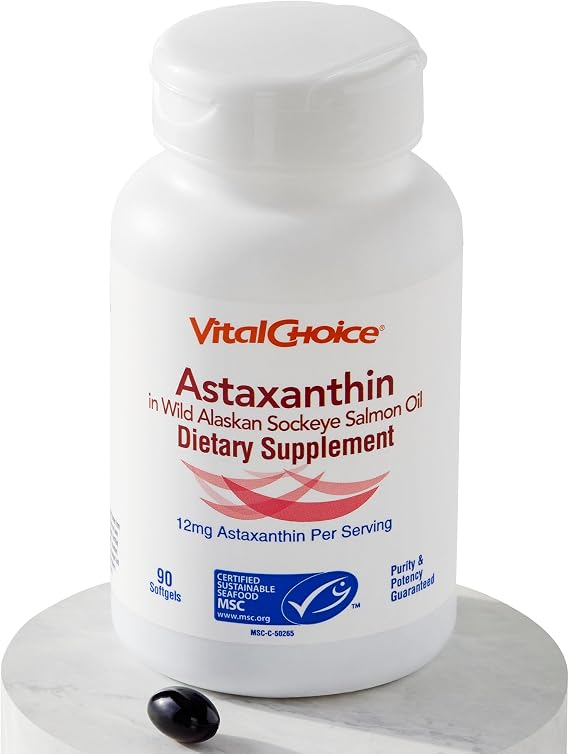 Vital Choice Astaxanthin in Wild Sockeye Salmon Oil, 90 Softgels
