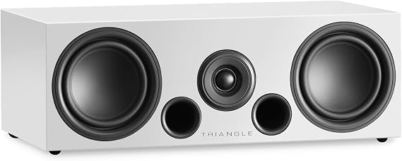triangle Elara LN02 Center Channel Speaker - Compact 2-Way Design - 60W RMS - Crafted in France (Gloss White)