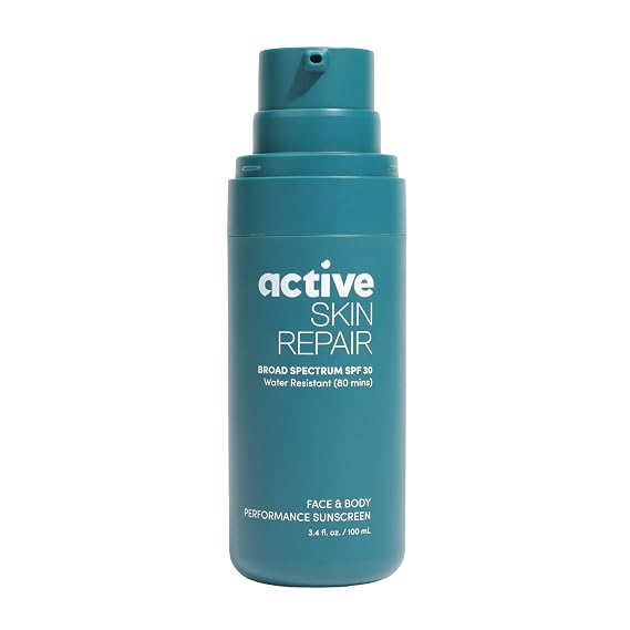 Active Skin Repair SPF 30 Mineral Sunscreen Lotion, EWG Verified, 3.4 fl oz