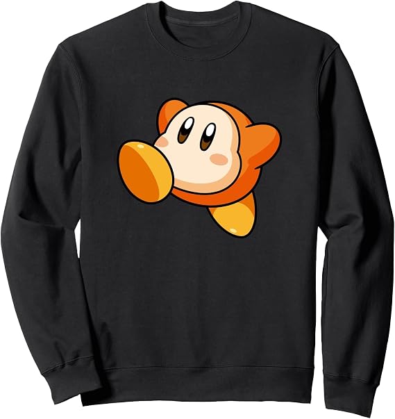 Kirby Cute Waddle Dee Jumping Around Big Nintendo Icon Sweatshirt