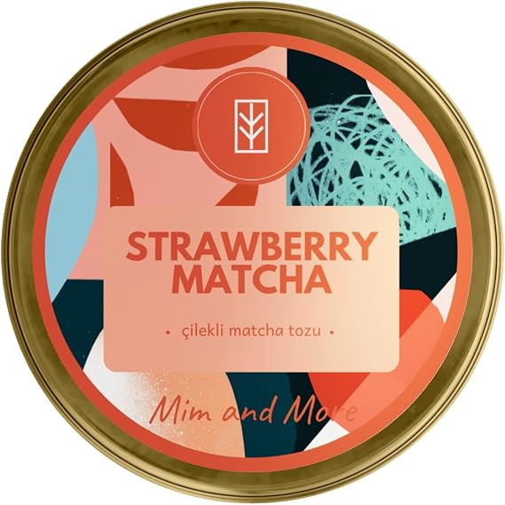 Mim And More Strawberry Matcha - Strawberry Flavored Matcha, 25 gr