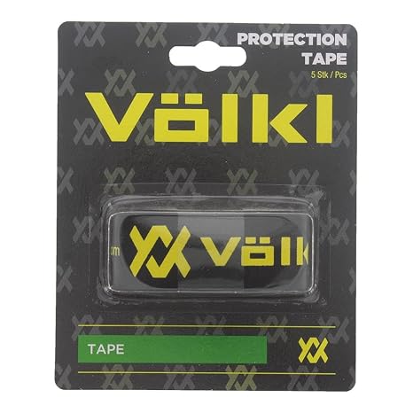 Volkl Tennis Racquet Protection Tape | Black and Yellow | 5 Strips per Pack