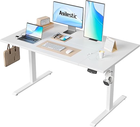 Agilestic Height Adjustable Electric Desk, 2 Memory Height, 140x80cm