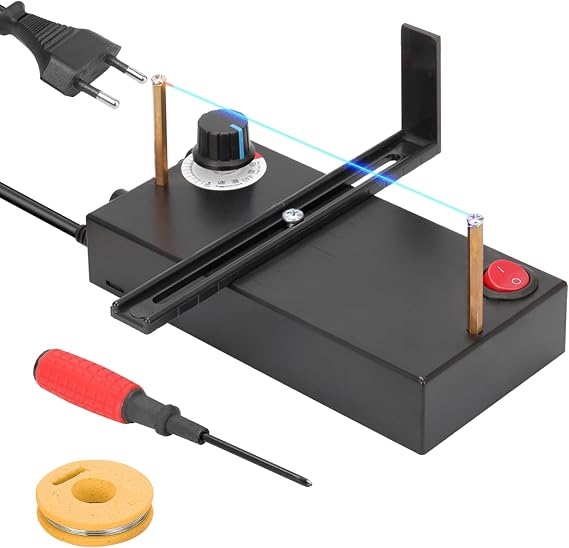 Ribbon Cutting Machine Kit, Thermal Heat Ribbon Cutter Machine with Screwdriver for Electric Rope, Braid, Nylon Band Ropes Maquina Para Cortar Liston Cutter Cortadora De Liston