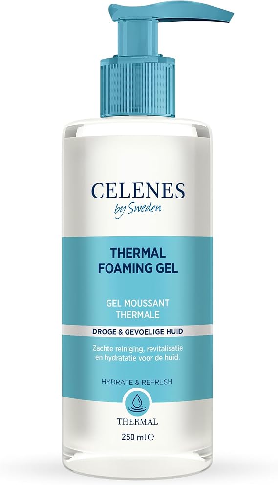 Celenes Moisturizing And Revitalizing Thermal Facial Cleansing Gel Dry And Sensitive Skin 250 ml, 7350104248116