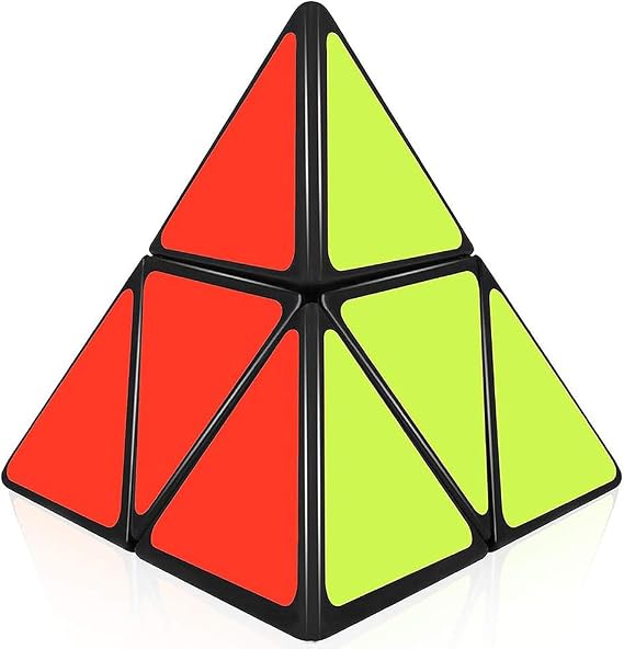Willking Pyramorphix 2x2 Speed Cube Pyraminx 2x2x2 Magic Puzzle Cube Toy Black