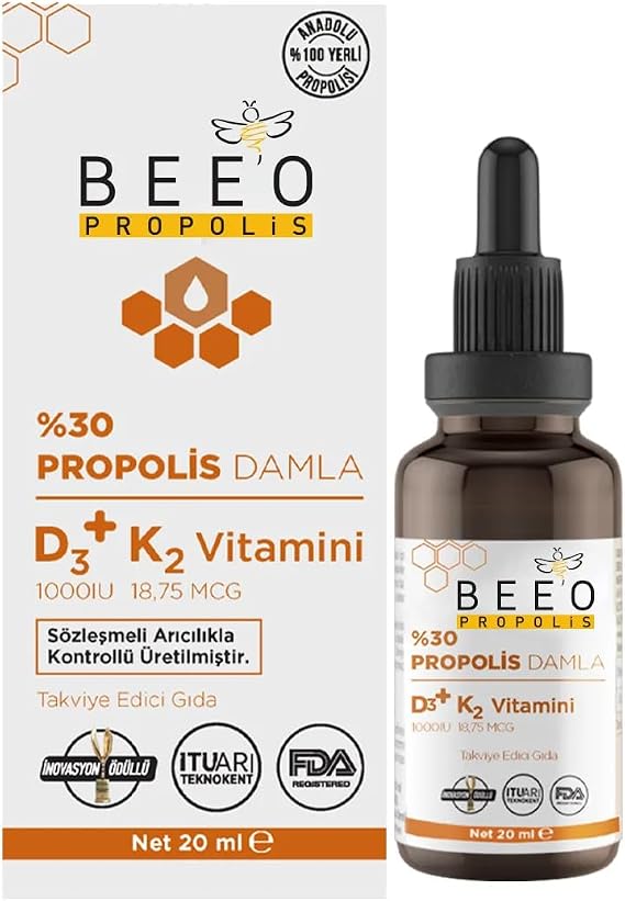 Bee'o%30 Propolis D3+K2 Damla 20ml