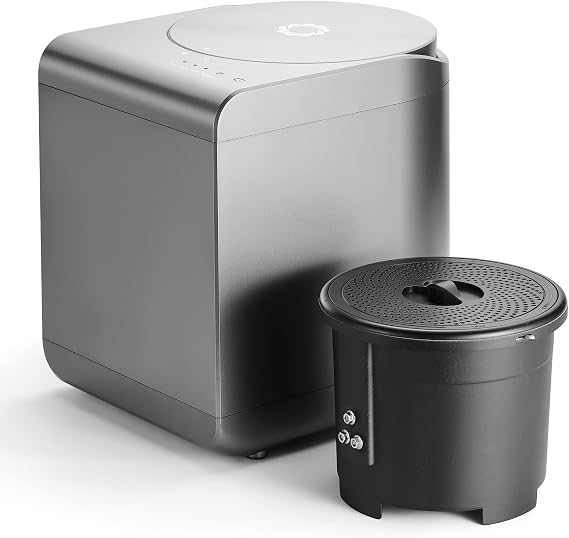 Airthereal Bundle | Revive Electric Kitchen Composter and 1 Spare Bucket + Lid, 2.5L Capacity with SHARKSDEN Tri-Blade, Turn Food Waste and Scraps into Dry Compost Fertilizer