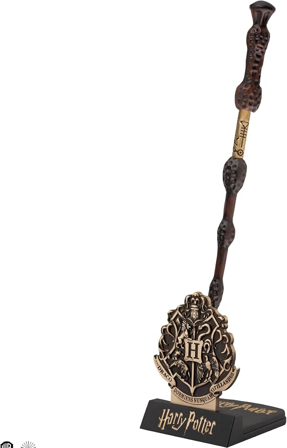 Cinereplicas Harry Potter - Albus Dumbledore Wand Pen with Stand & Lenticular Bookmark - Official Licence