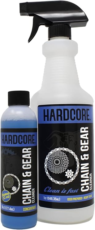 HARDCORE Chain & Gear Cleaner, Kit with bottle