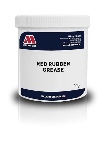 Millers Oils Red Rubber Grease, 500ml (16.9 fl oz), 500g, For Piston Seals in Brake Systems & Other Rubber Components