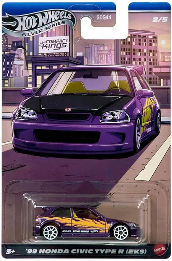 Hot Wheels Temalı Arabalar Silver Serisi 99 HONDA CIVIC TYPE R (EK9) JKX57