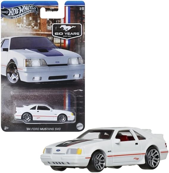Hot Wheels 60. YIL MUSTANG SERİSİ ARABALAR 84 FORD MUSTANG SVO GRT01 - JBY50