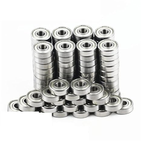 608zz Bearings for Stunt Kick Scooter Inline Roller Skates Skateboard Children Waveboard Bicycle Drift Board 8x22x7mm(100pcs Carbon Steel)
