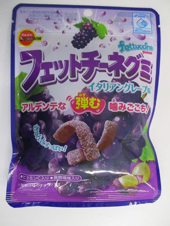 Bourbon Fettuccine Gummy, Grape Flavor, 1.76 Oz